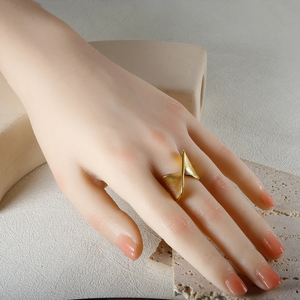 ZMfashion полосатое кольцо из нержавеющей стали для мужчин и женщин нишевые