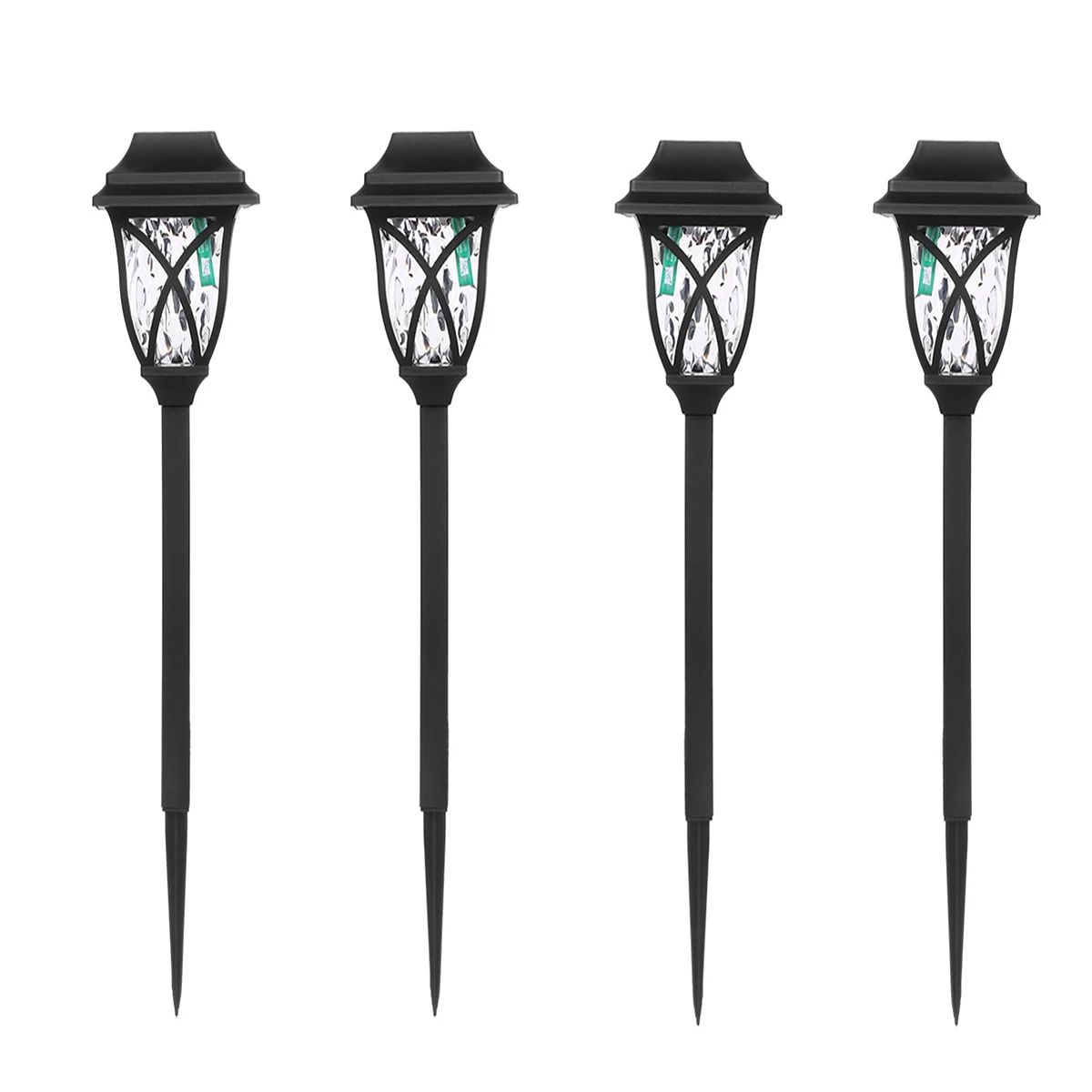 

2PCS Led Solar Pathway Lights Lawn Lamp Waterproof Outdoor Lantern Garden Lighting Powered Landscape Decoration for Walkway