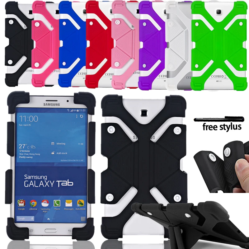 

2022 New Tablet Soft Silicone Case for Samsung Galaxy Tab S4/Tab A 7/Tab S7/Tab S6/Tab S2/S3 Tablet Silicone Stand Back Shell