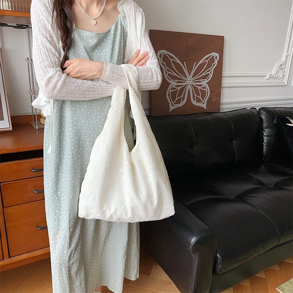 Сплошной цвет большая вместительная шифоновая сумка-тоут портативная