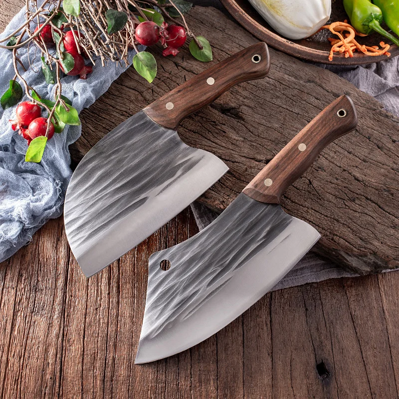 

Нож для рыбы, кованый и измельчитель, бытовой боковой нож, острый нож из нержавеющей стали для нарезки курицы и утки, мяса, топор Longquan, нож
