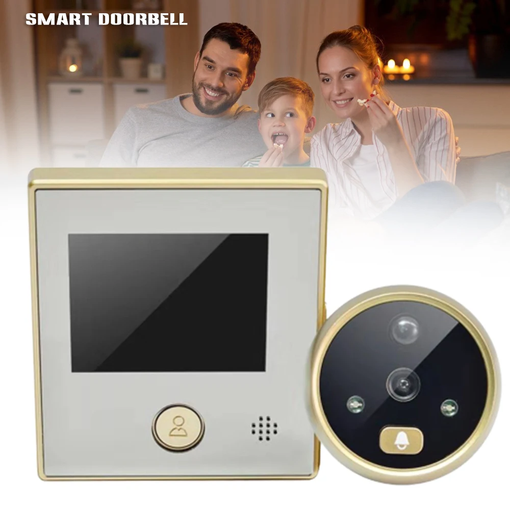 

2.8inch LCD Screen Electronic Door Viewer Bell IR Night Door Camera Photo Recording Digital Door Viewer Smart Peephole Doorbell