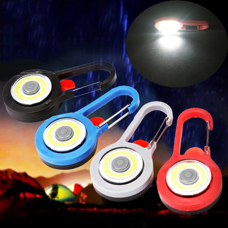 

1PC Portable LED Flashlight Carabiner Lamp Keychain Light Emergency Camping Tent Lamp Pocket Backpack Lights Outdoor Tools
