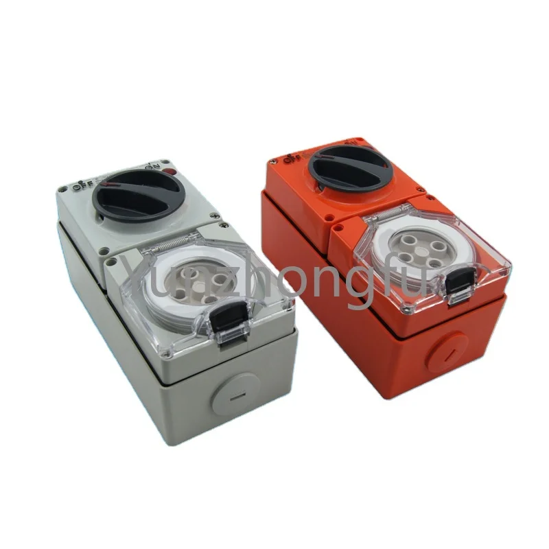 

Australia Electrical Switch Socket UV Resistance Waterproof IP66 4 Pin 50A Electric Socket and Switch