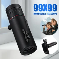mini pocket monocular 99x99 high magnification telescope handy optics scope for outdoor camping hiking traveling hunting