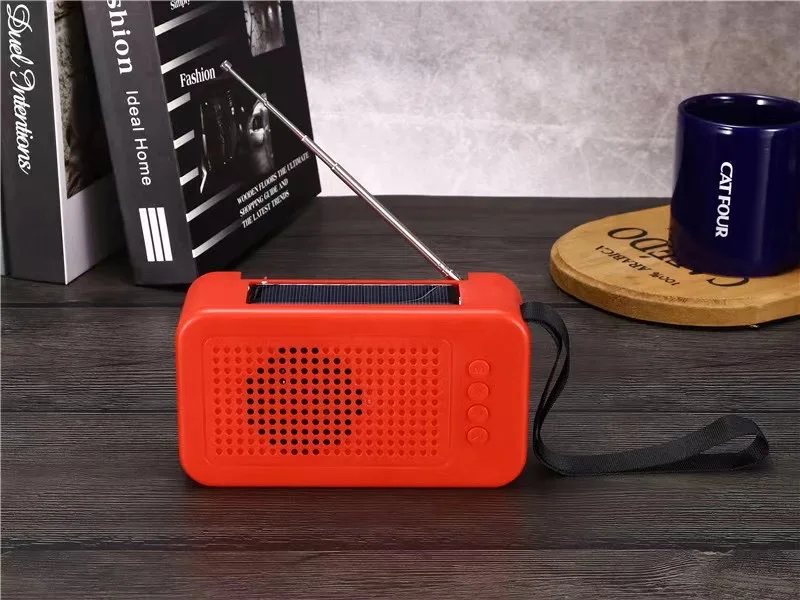 Новейшая акция Портативная колонка на солнечной энергии 5 Вт уличное