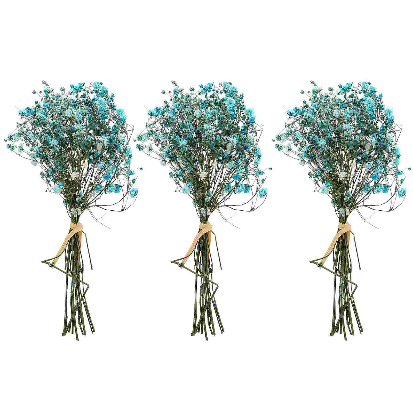 

3 Bunches Dried Flower Bouquet Small Gift Box Decoration Home Artificial Christmas Tree Flowers