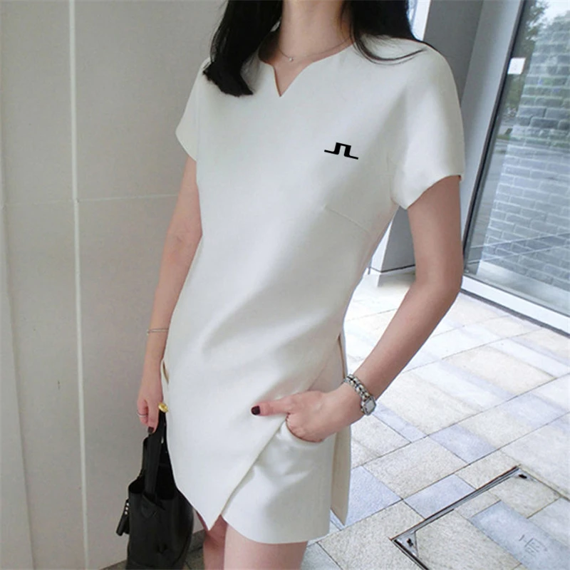 

2023 Golf Suits Women's Golf Wear Summer New Two Piece Shorts Skirt Set Women's Golf Clothing South Scape Golf One Piece Dress