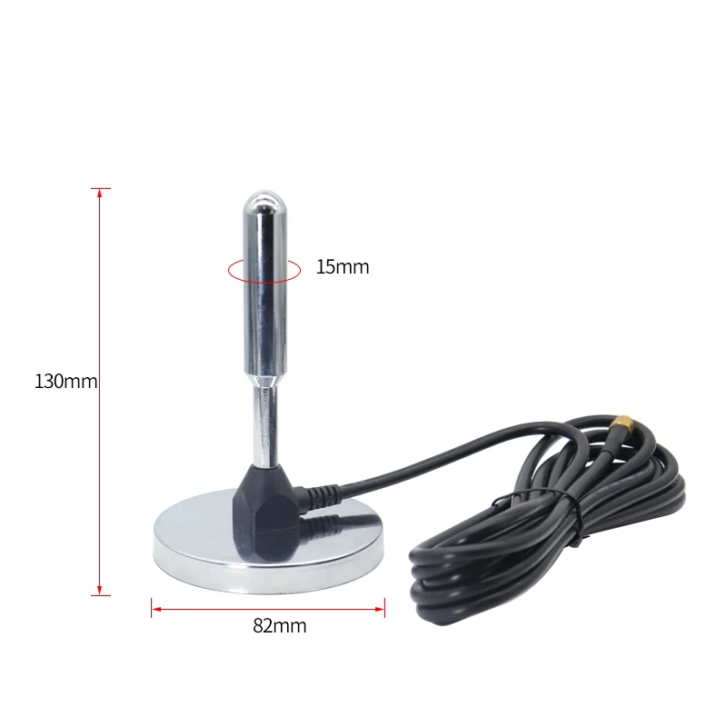 Стандартная хромированная антенна медный стержень с магнитным основанием