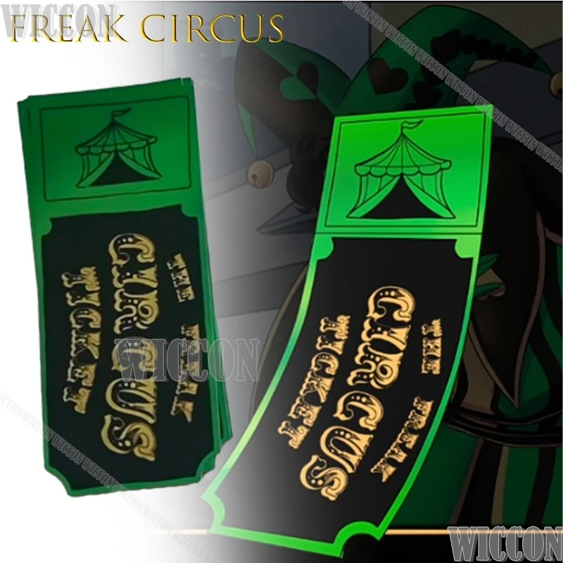 Фото Цирковая билетная карта Freak Красный Зеленый Розовый Аниме Коллекционная Высокое качество Косплей Товары для мероприятий Хэллоуин Kawaii Сексуальный Comic Con №3