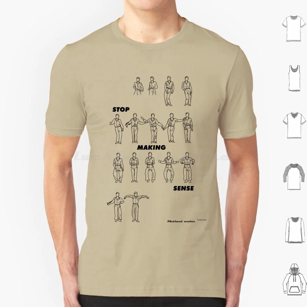 

Футболка с надписью «Stop Making Sense» для мужчин, женщин и детей, Размер 6Xl