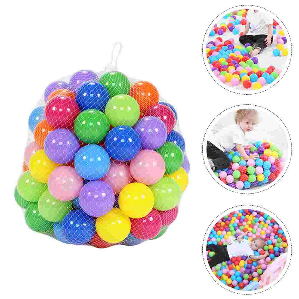 

Balls for Kids 50PCS Ocean and Storage Mesh Bag Pastel Colors Balls for Tent Pool Bathe Playhouse Party