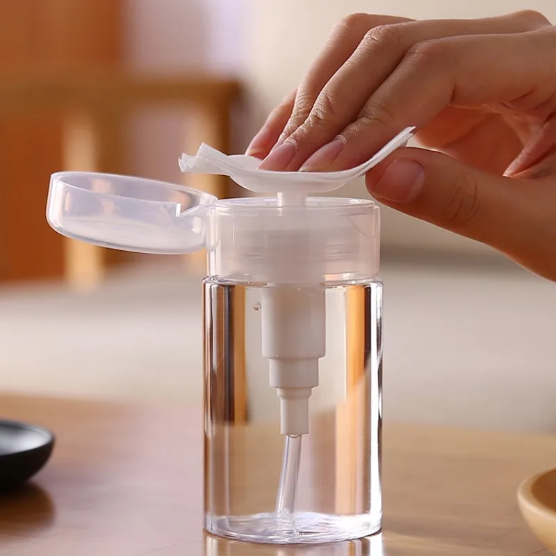 

2PCS 150ml Nail Refillable Empty Bottles Press Pump Dispenser Nail Art Polish Remover Cleaner Makeup Bottle Manicure Tool