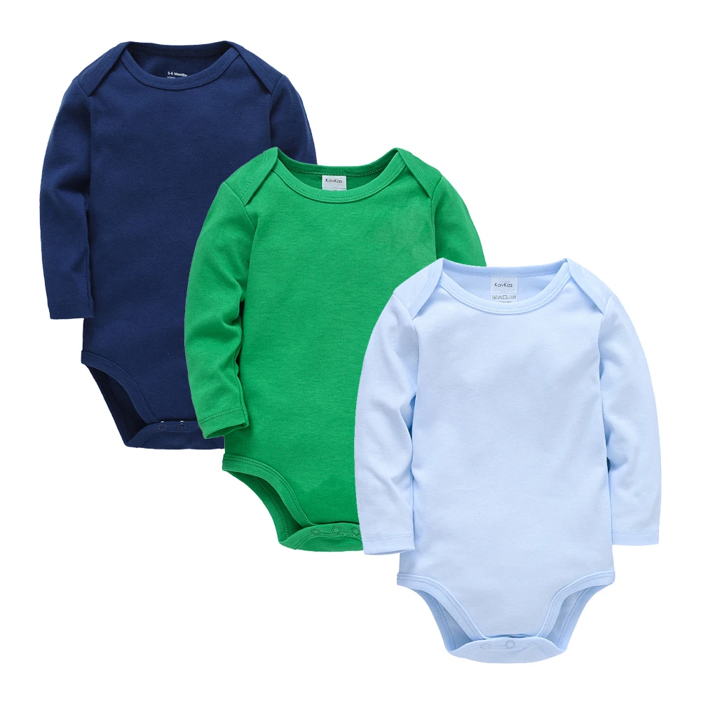 

Kavkas Baby Girl Clothes 100% Cotton Boys Blank Romper Fashion New Cotton Long Sleeve Solid Color Bodysuit MKids Outfit for 0~24