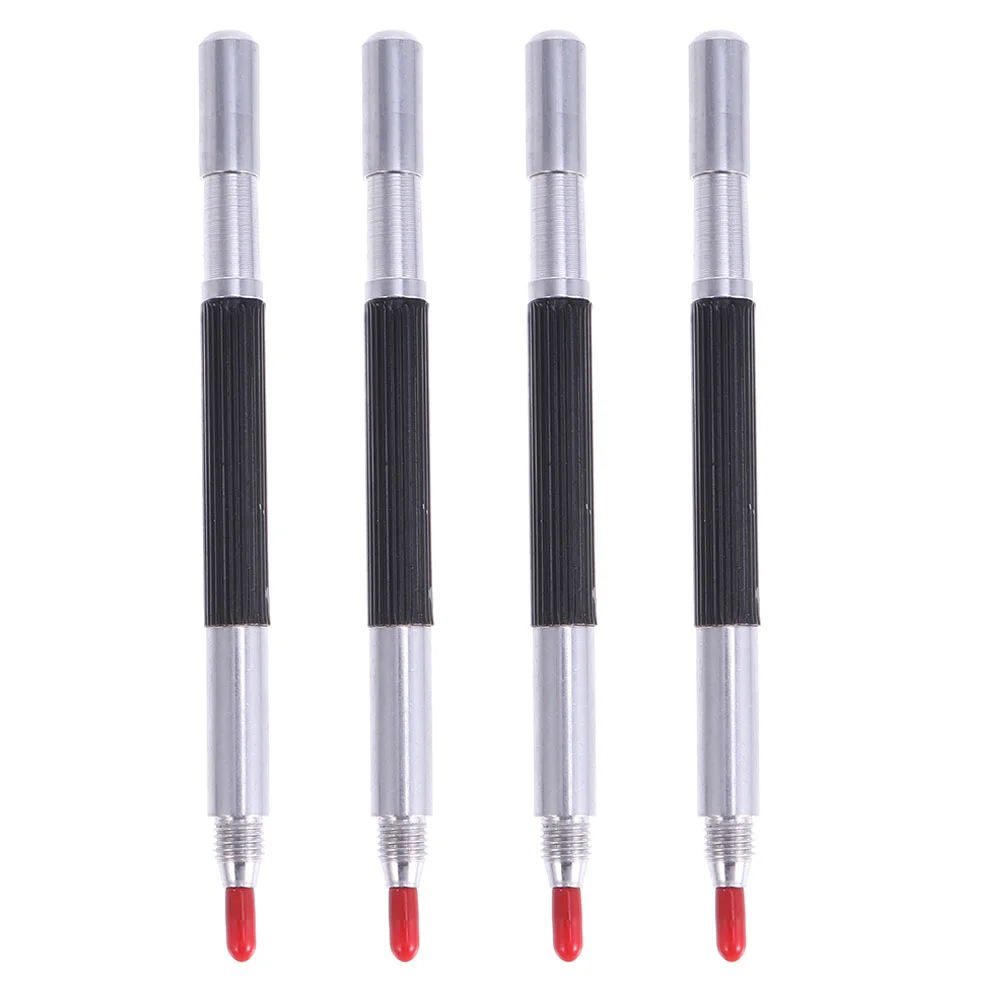 

4 Pcs Double-ended Liner Pen Aluminum Alloy Scribers Metallic Marker Ceramics Engraving Punch Tool Engraver Tools Head