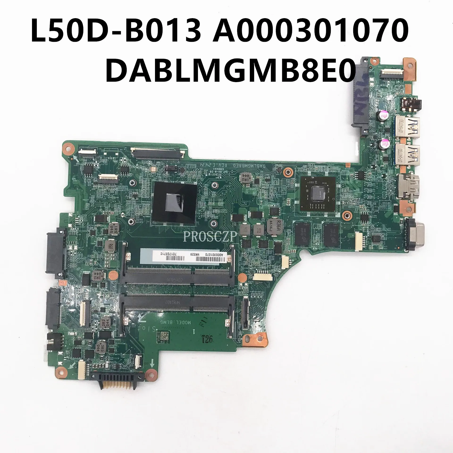 

Материнская плата DABLMGMB8E0 A000301070 для ноутбука Toshiba, 100% полностью работает