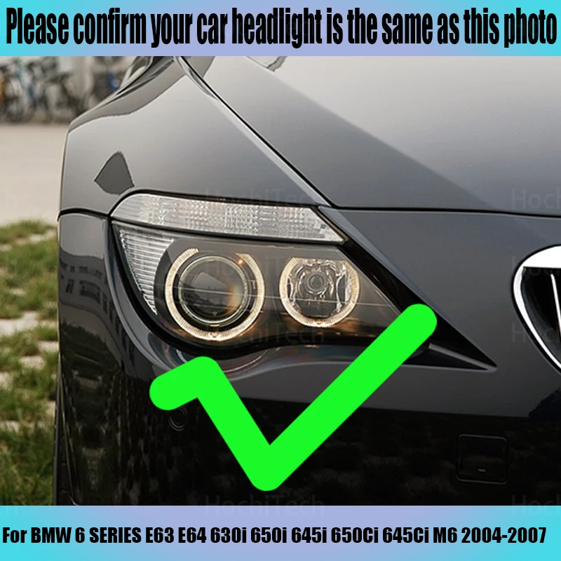Хлопковый светодиодный светильник Angel Eye Halo Switchback двухцветный для BMW 6 серии E63 E64