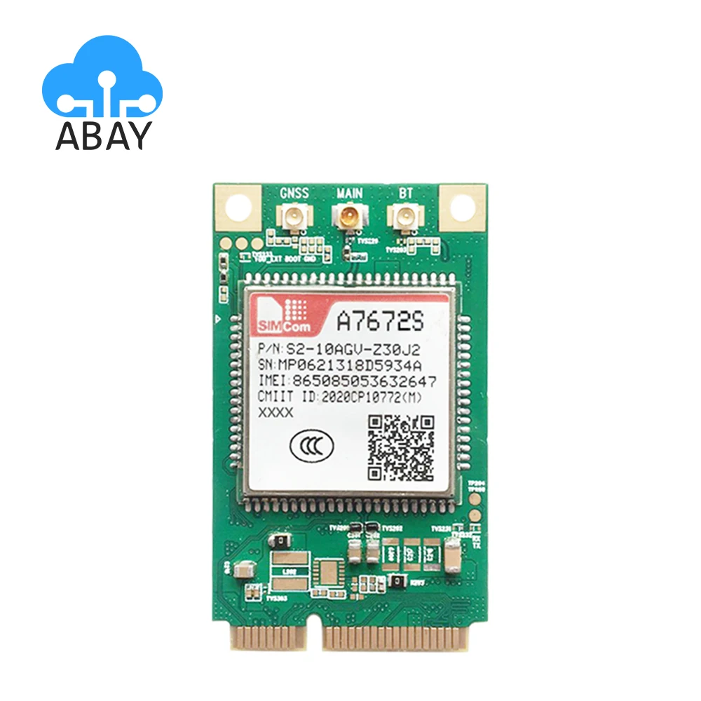 

CAT1 LTE 4G Module A7672S-LASE Core Board 128Mb 4G+2G GR64 interface TTL A7670C Development board