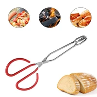 convenient bbq tools steel scissors type grilled food clip barbecue accessories portable tongs outdoor gadget
