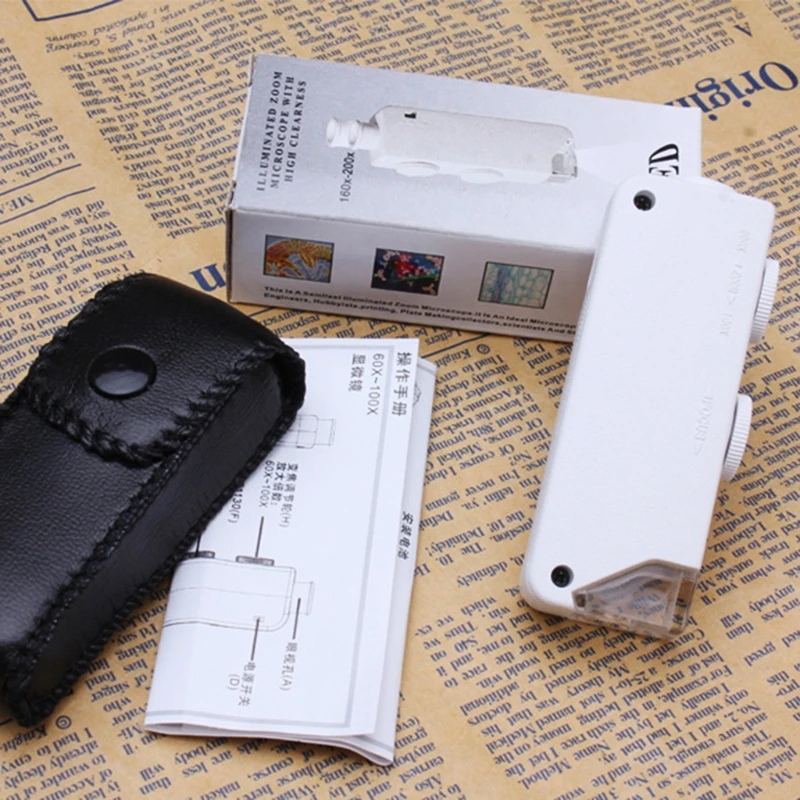 

СВЕТОДИОДНЫЙ Карманный микроскоп с подсветкой для естественного наблюдения/проверки деталей