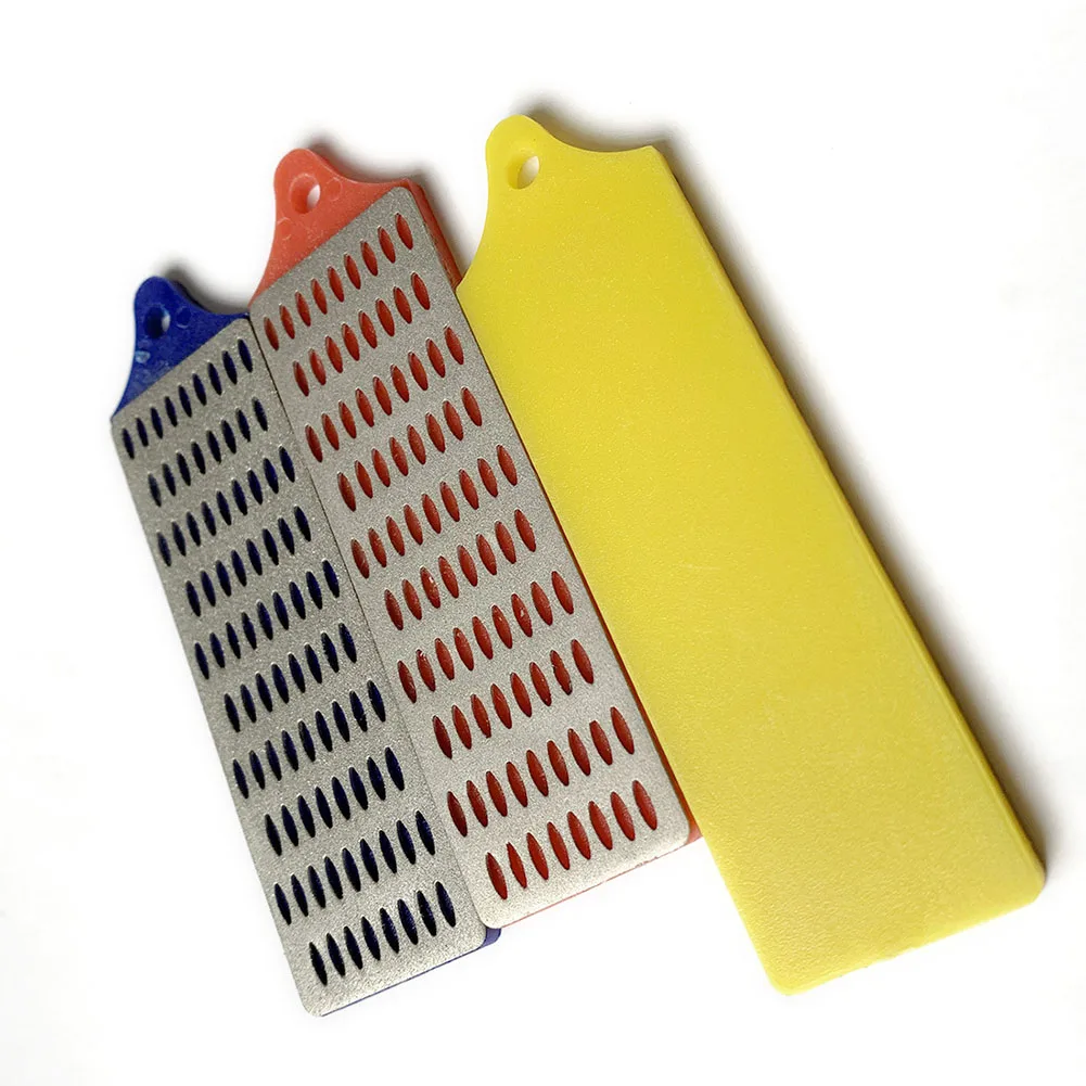 Набор алмазных точильных камней, 3 шт., 90x26 мм, грубый, средне тонкий точильный брусок, зернистость 180, 260, 360, запчасти для полировального инструмента