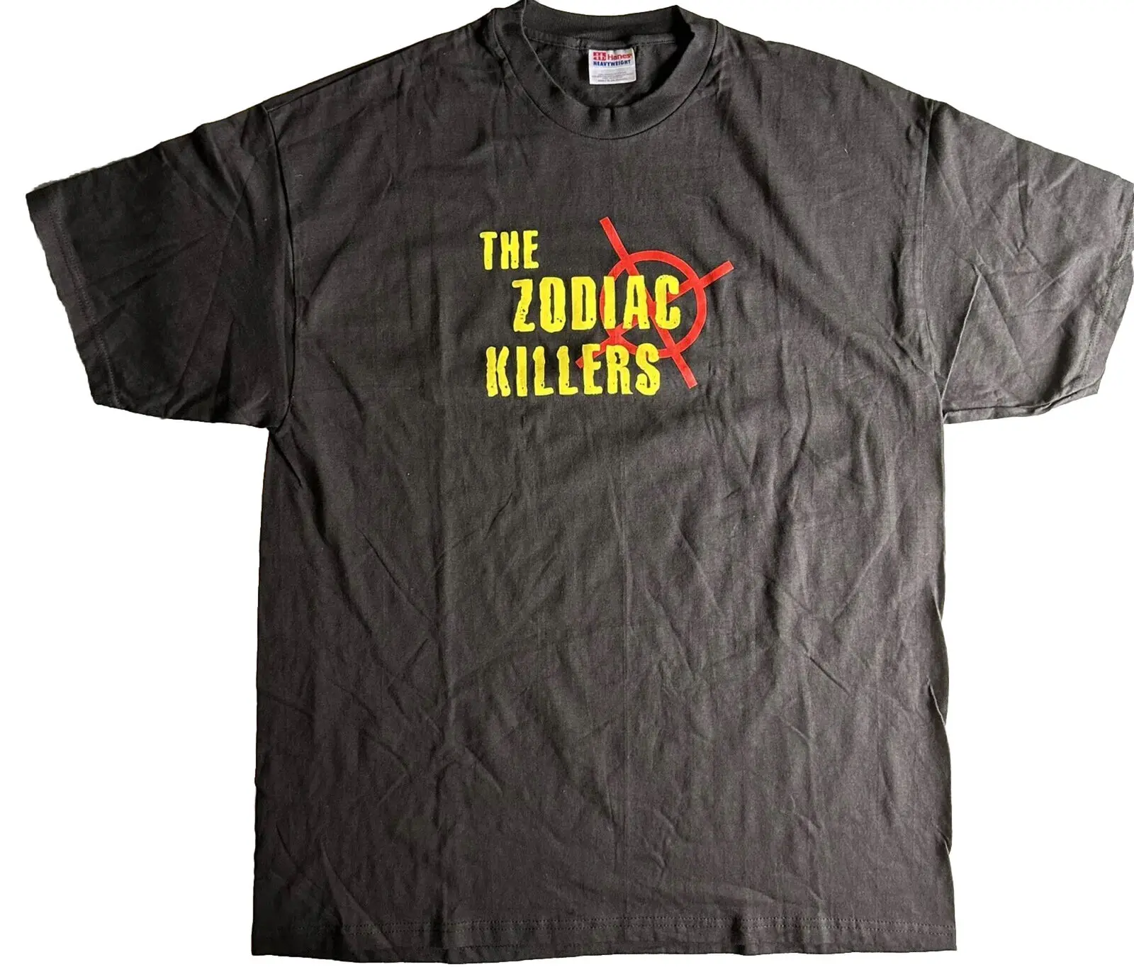 Зодиак убийцы-логотип Футболка XL панк Рок редкий Винтажный Длинный или короткий