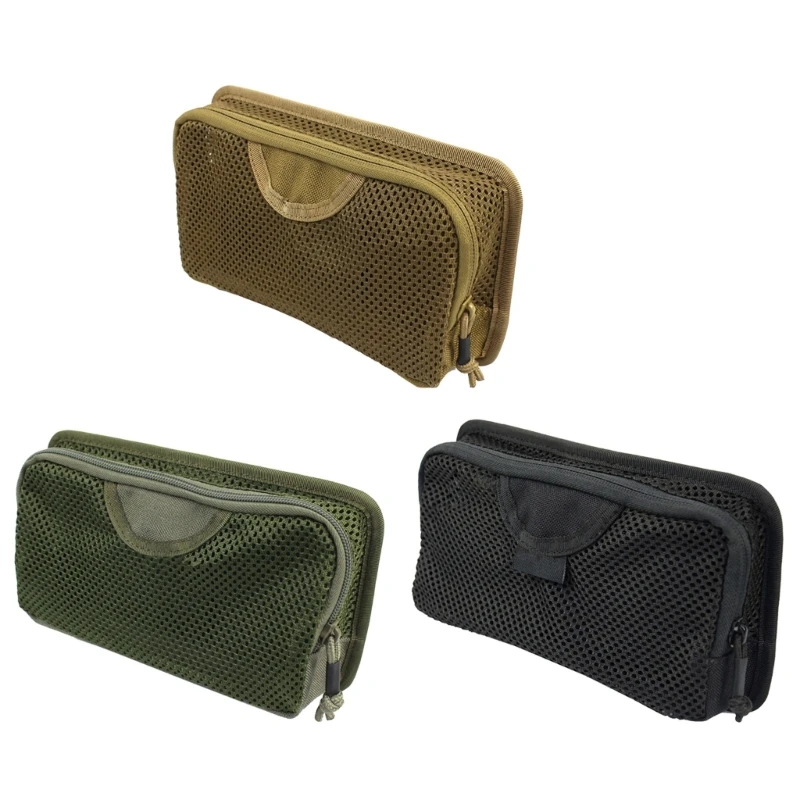 

7.5x5x2inch Utility Admin Bag Nylon Mesh Pocket for Outdoor Travel Fishing