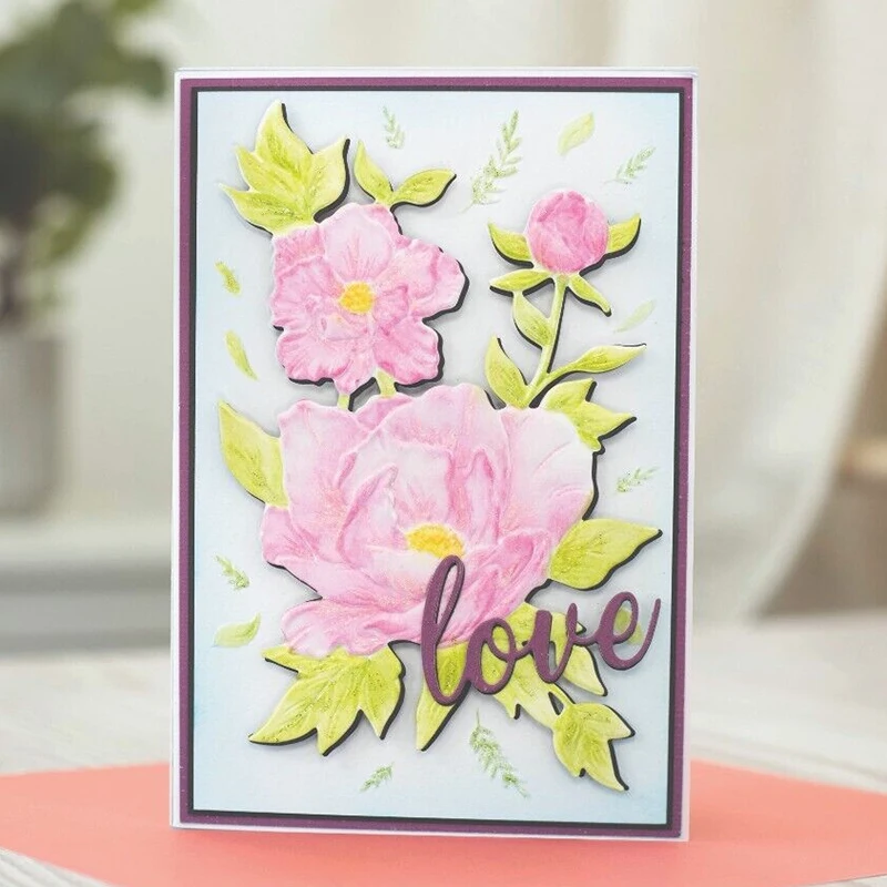 Новинка на Пасху цветочный букет близнецов Цветочная рамка папка для тиснения и