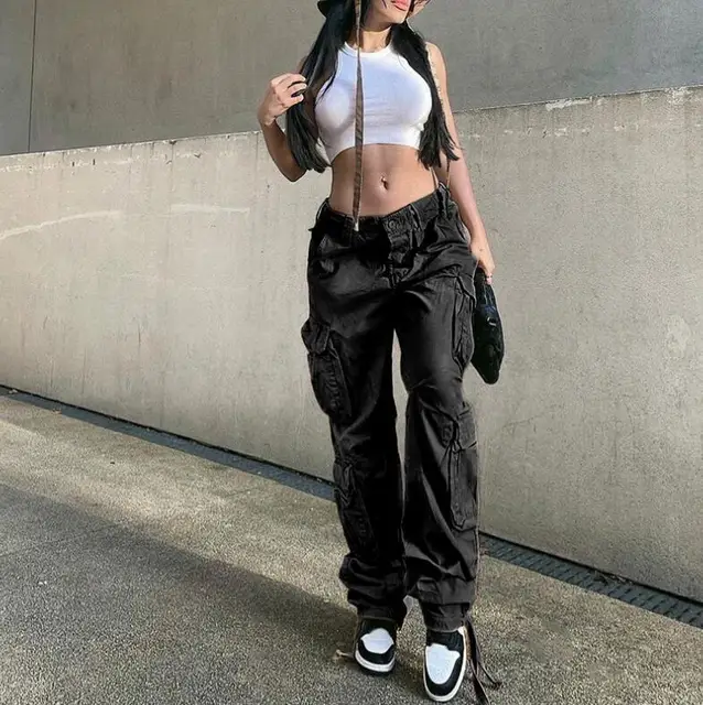 Vintage Baggy Jeans Women Fashion 90s 