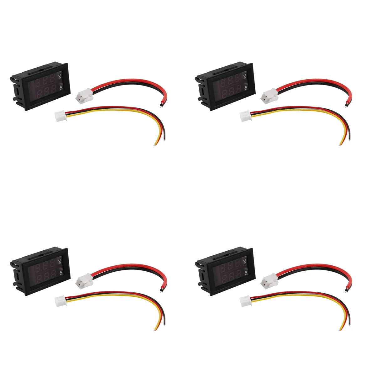 

Цифровой вольтметр-амперметр, вольтметр-амперметр постоянного тока 100 в, 10 А, синий + красный, двойной Led-усилитель