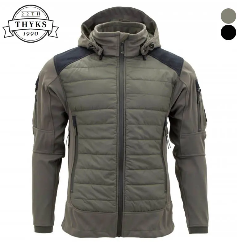 Men Detachable Hood Multi-pocket Quilted Thick Jackets Winte
