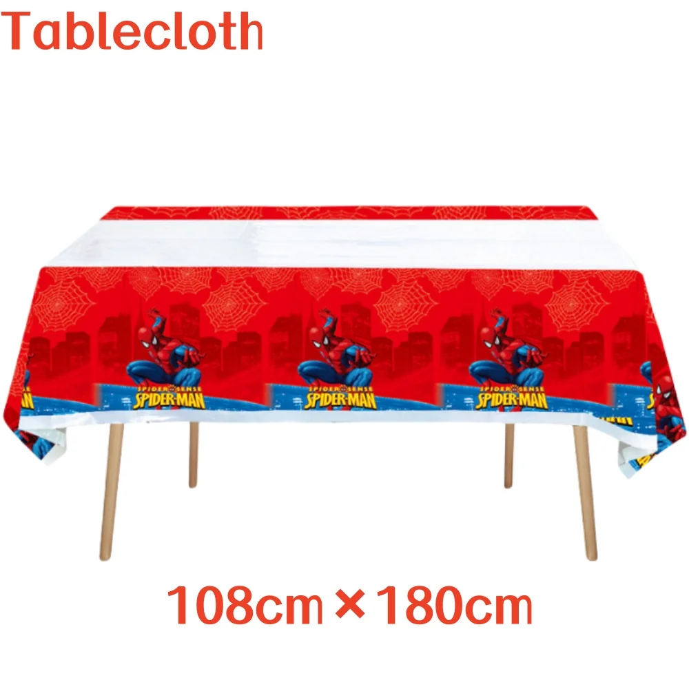 41 шт. украшения для дня рождения Человек-паук бумажные тарелки салфетки скатерть