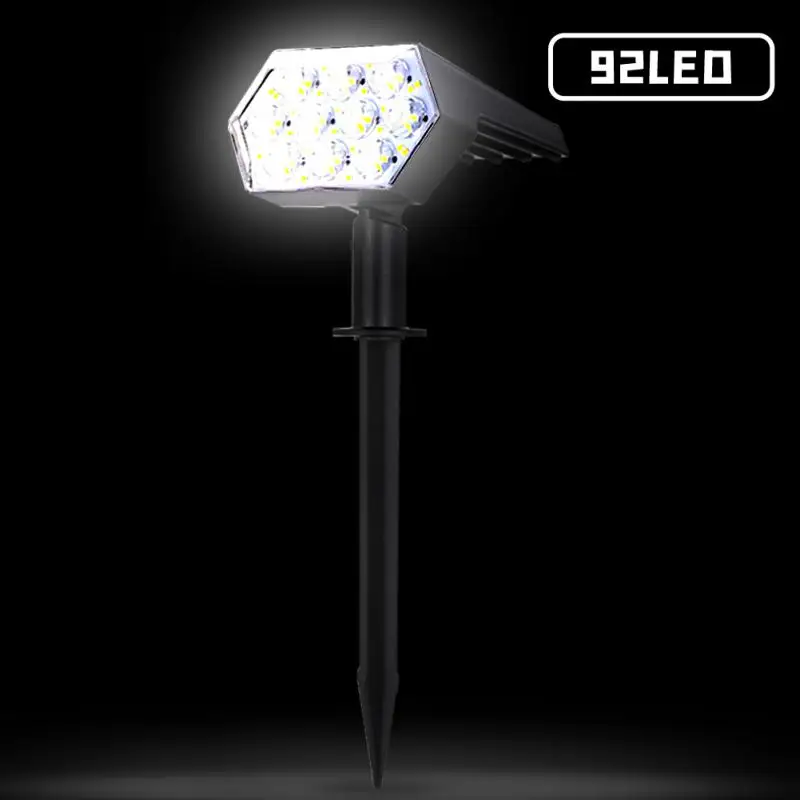 

92LED Solar Lawn Lamps Sensor Spotlights Garden Lights Waterproof Insert Lights Decorative For Patio Yard Pathway Outdoor Lamp