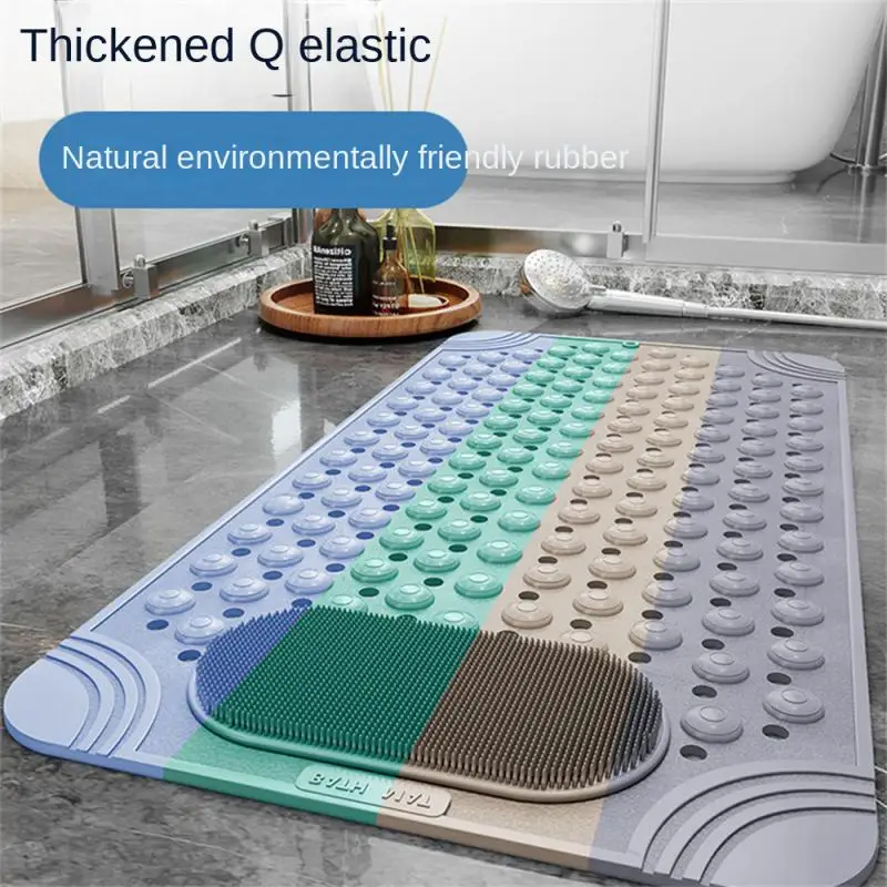 

Household Accessories Bathroom Mat Shower Dense Drainage Holes Massage Pad Multi-function Blood Circulation Promotion Houseware