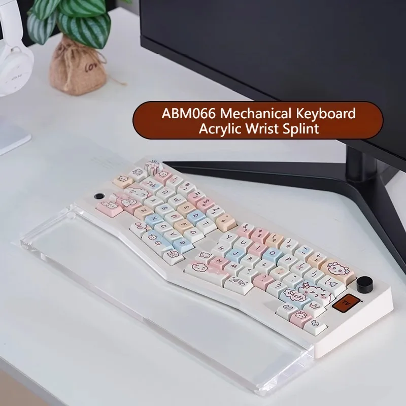 Акриловая прозрачная клавиатура для рук Эргономичная подставка под запястье