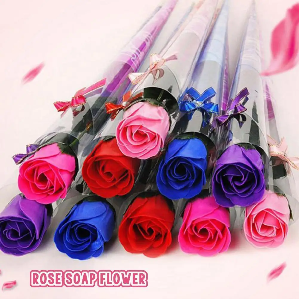 

Одинарные цветы на День святого Валентина, розы для мам, подарки, розы, свадебное искусственное мыло, B3X4