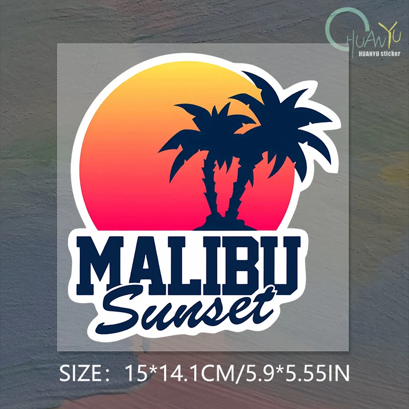 

Индивидуальная наклейка на машину Malibu Sunset, автомобильные аксессуары из ПВХ