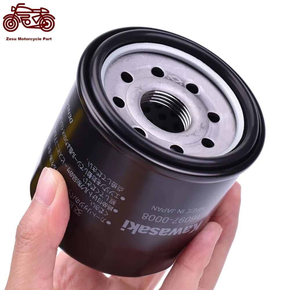 Фото Для Kawasaki ZX600 ZX636 ZX6R ZR750 ZZR600 ZR550 ZR 550 ZEPHYR 550 750 ZR7 Z800 Z1000 Z900 Er6n Er6f Er6 масляный фильтр №1
