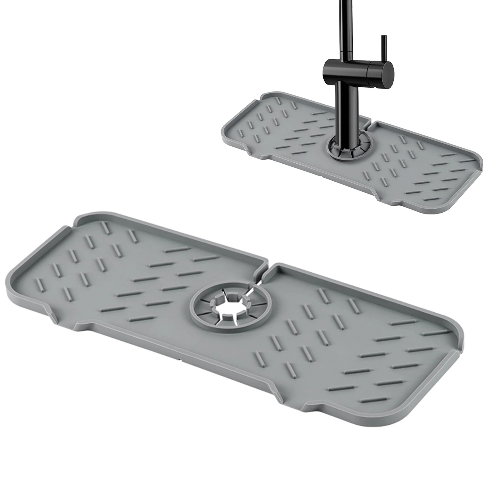 

Силиконовая дренажная Накладка для раковины в ванной комнате, за краном, для брызг воды, коврик для смесителя, силиконовый коврик для смесит...