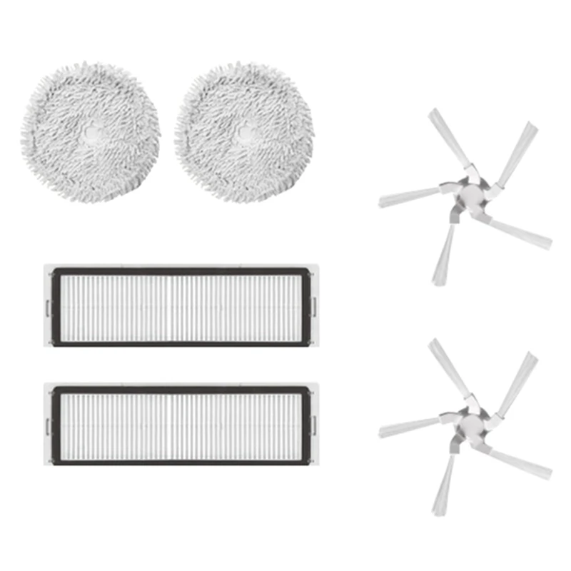 

Набор сменных деталей для робота-пылесоса Xiaomi Dreame W10, моющийся фильтр НЕРА, Швабра, тканевая боковая щетка, 12 шт.