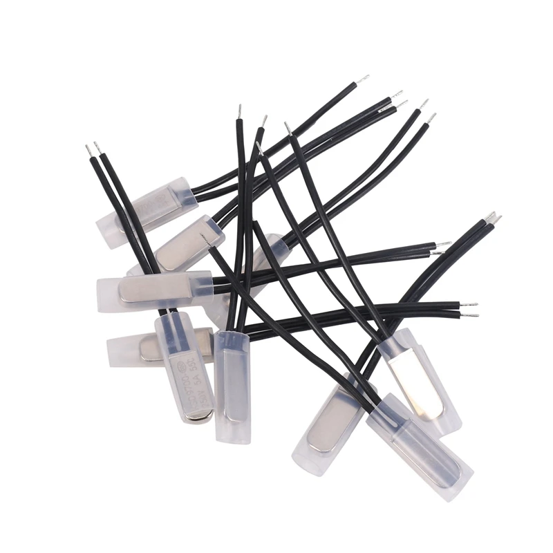 

100 Pcs Bimetal Temperature Control Switch Thermostat 55 Celsius N.C KSD9700