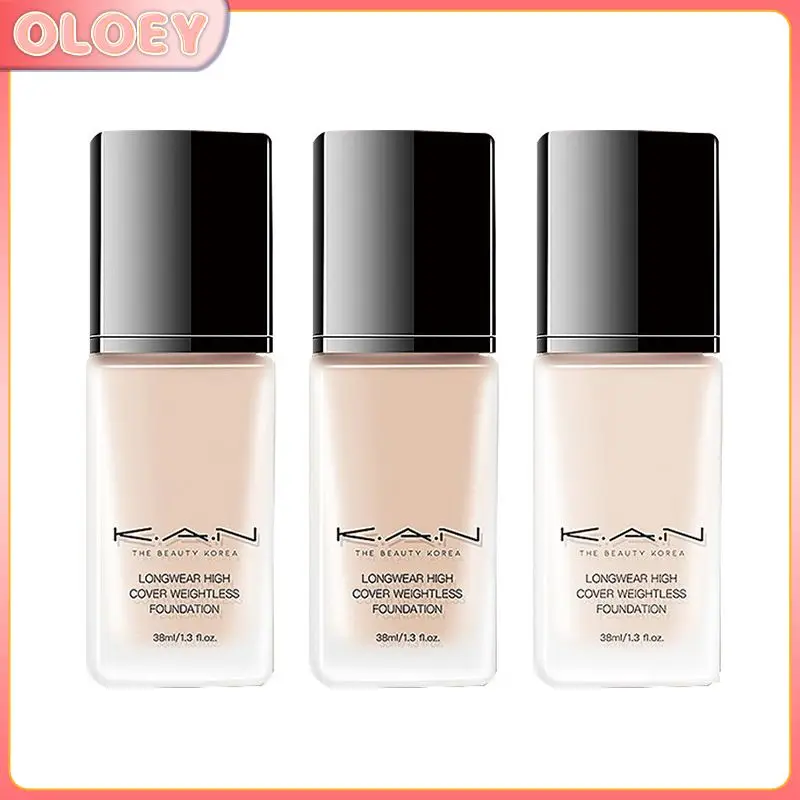 

KAN Facial Liquid Foundation Long -lasting Oil Control Full Coverage Acne Base Cream Moisturize Matte Concealer Cosmetic