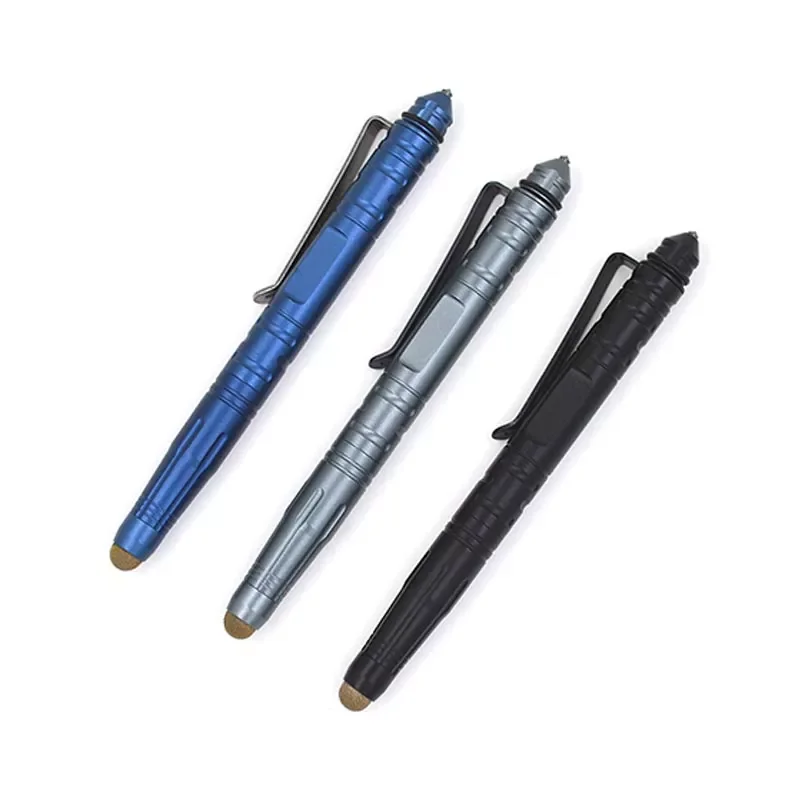 

Outdoor Self Defense Tactical Pen Multi-Tool Tungsten Steel Glass With Capacitive Touch Stylus Pen Defense Pen FC