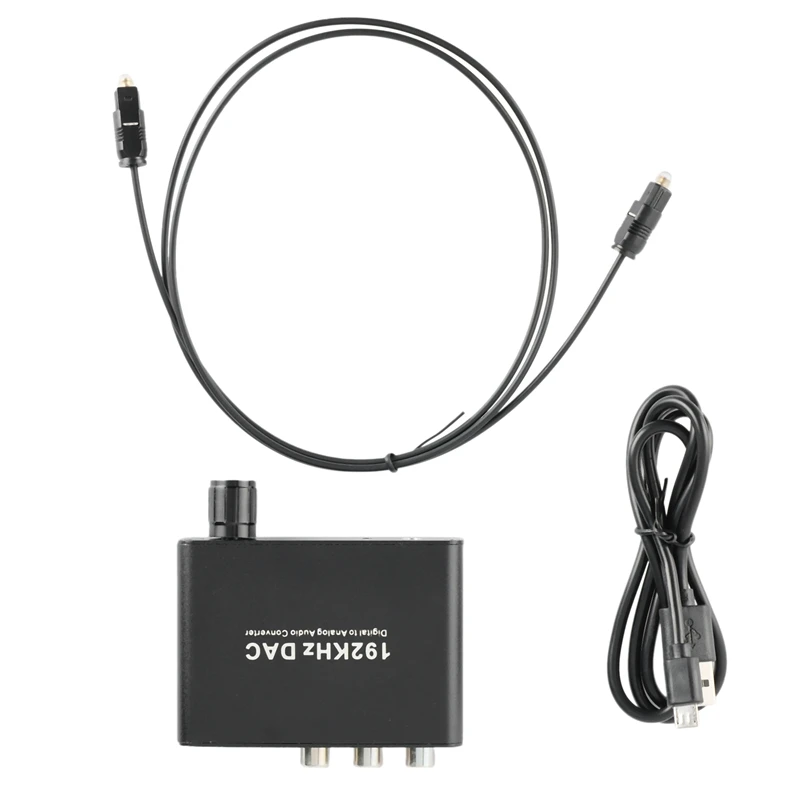 

DAC Converter Digital Optical Coaxial Toslink To Analog Stereo Left/Right RCA 3.5Mm Jack Audio Converter Adapter