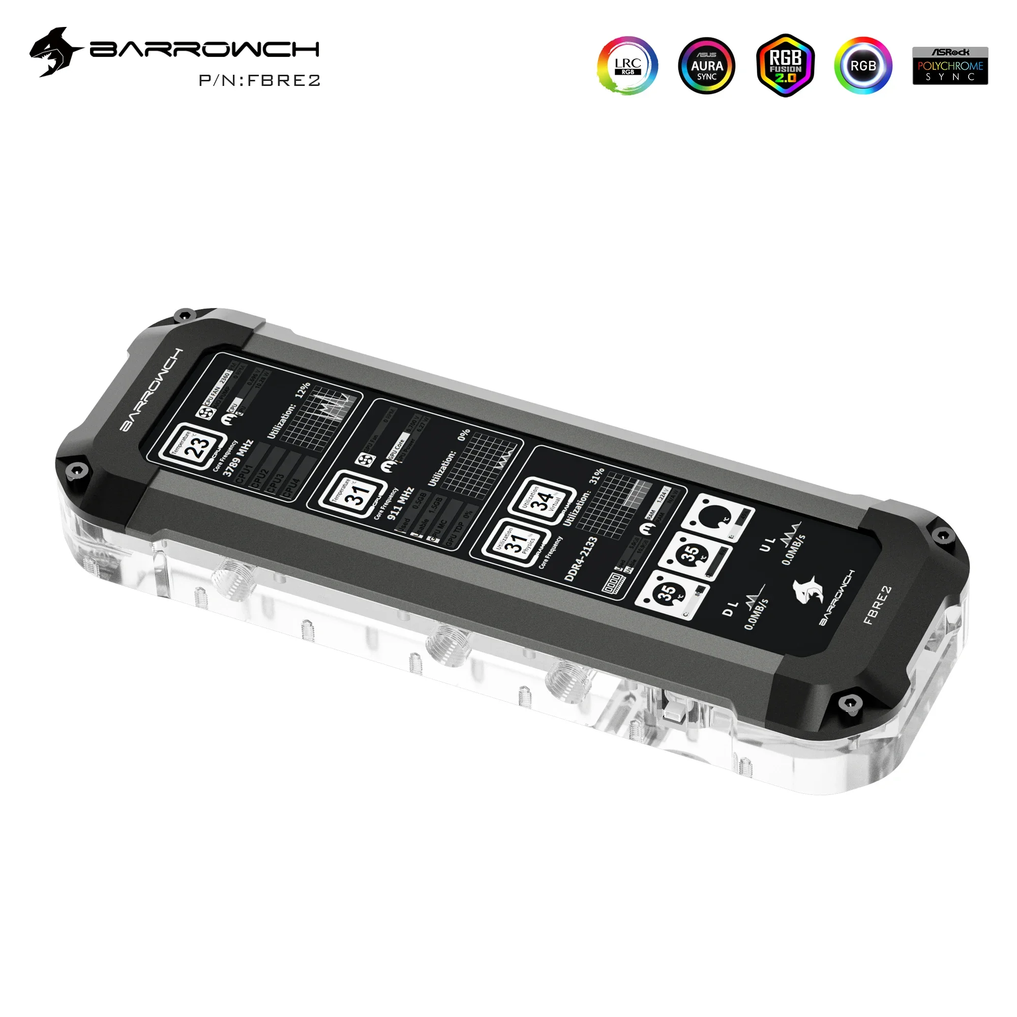 Резервуар Barrowch AIO + экран дисплея (8 8 дюйма) резервуар для воды сборки системы