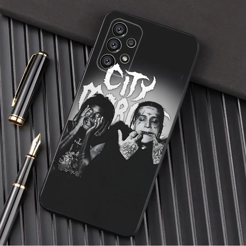 City M-Morgue Phone Case For Samsung Galaxy A13 A21s A22 A31 A32 A52 A53 A71 A80 A91 Soft Black Shell
