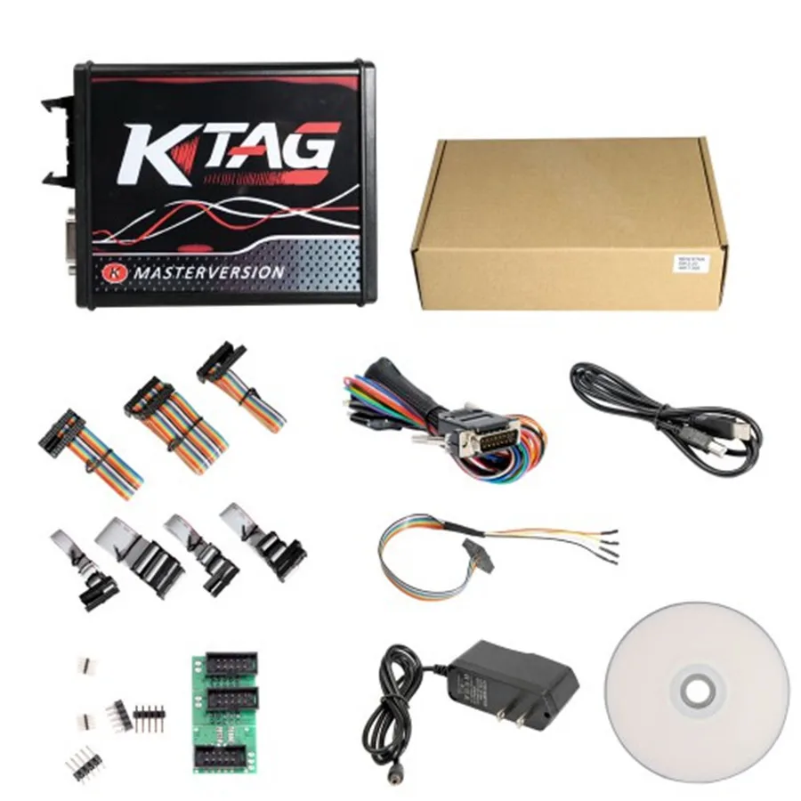 EU Red Unlimited 2.80 KTAG V7.020 with 4 LED 2.25 SW Online KESS V5.017 K-TAG 7.020 Master KESS 5.017 OBD2 Tuning ECU Programmer