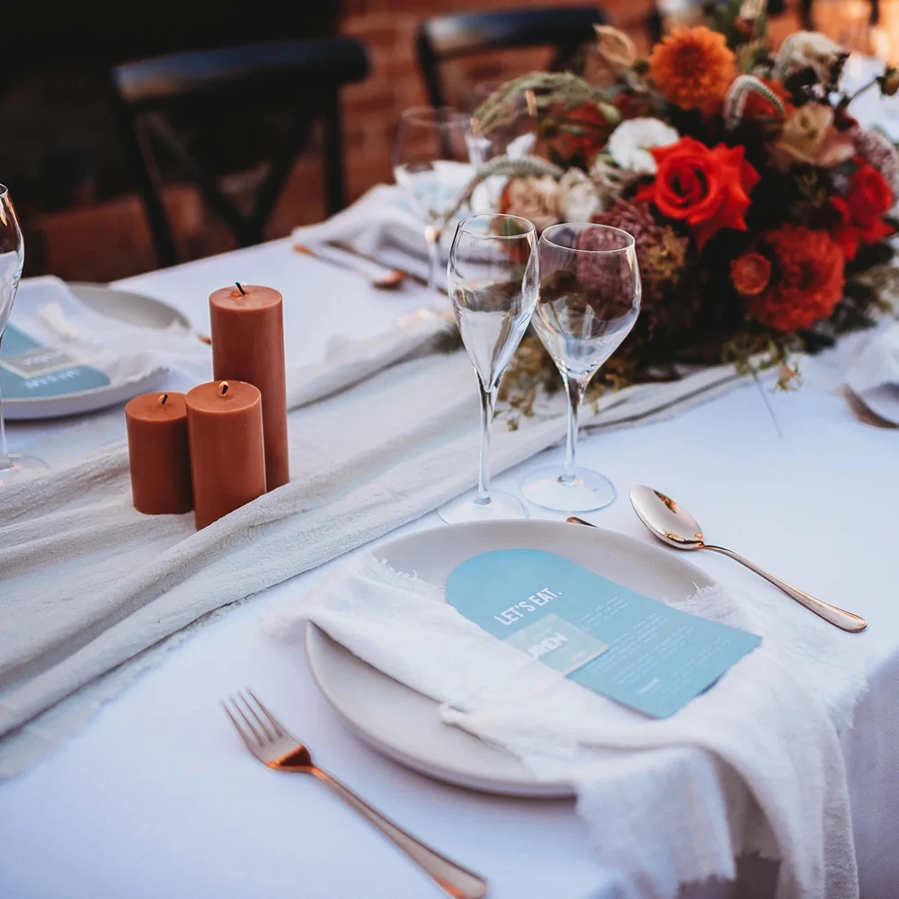 Детские синие салфетки, детские хлопковые перфорируемые бегунки, хлопковые Свадебные нестандартные марлевые салфетки в стиле бохо для детской вечеринки