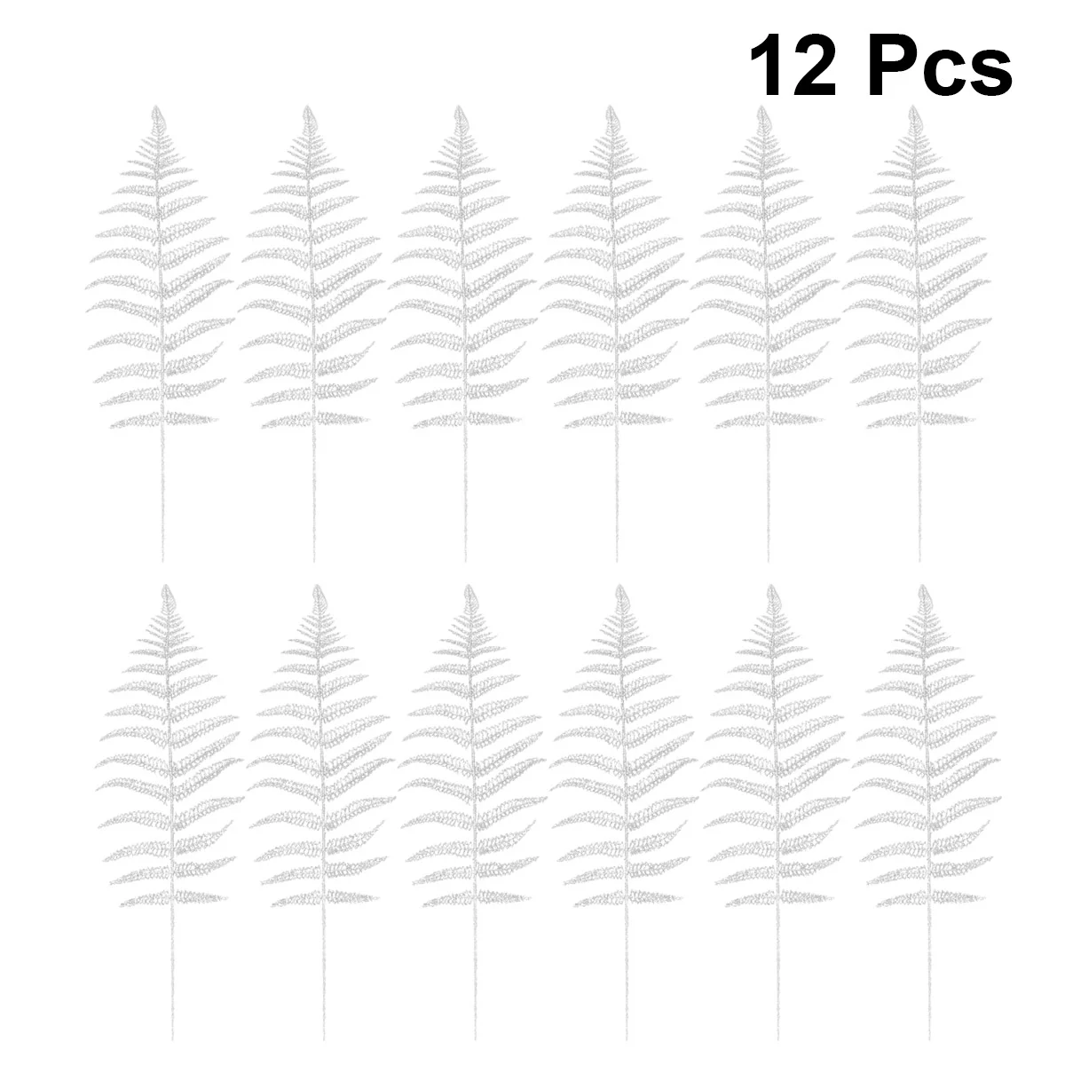 12 шт. блестящие листья рождественские выборки имитация персидских уличных