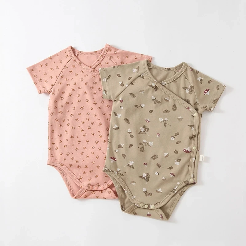 

Cute Infant Newborn Romper 2022 Summer Baby Clothes Short Sleeve Infant Girls Bodysuits Brief Baby One Piece Boys Clothing